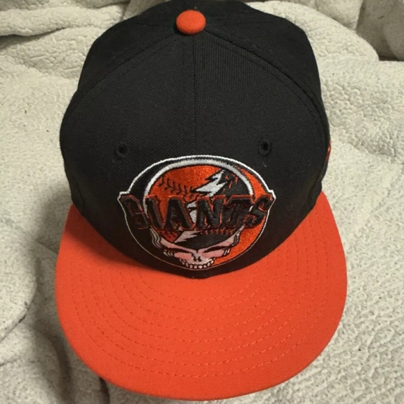 Rare San Francisco SF Giants Grateful Dead Steal Your Face 59FIFTY Hat Cap S 7